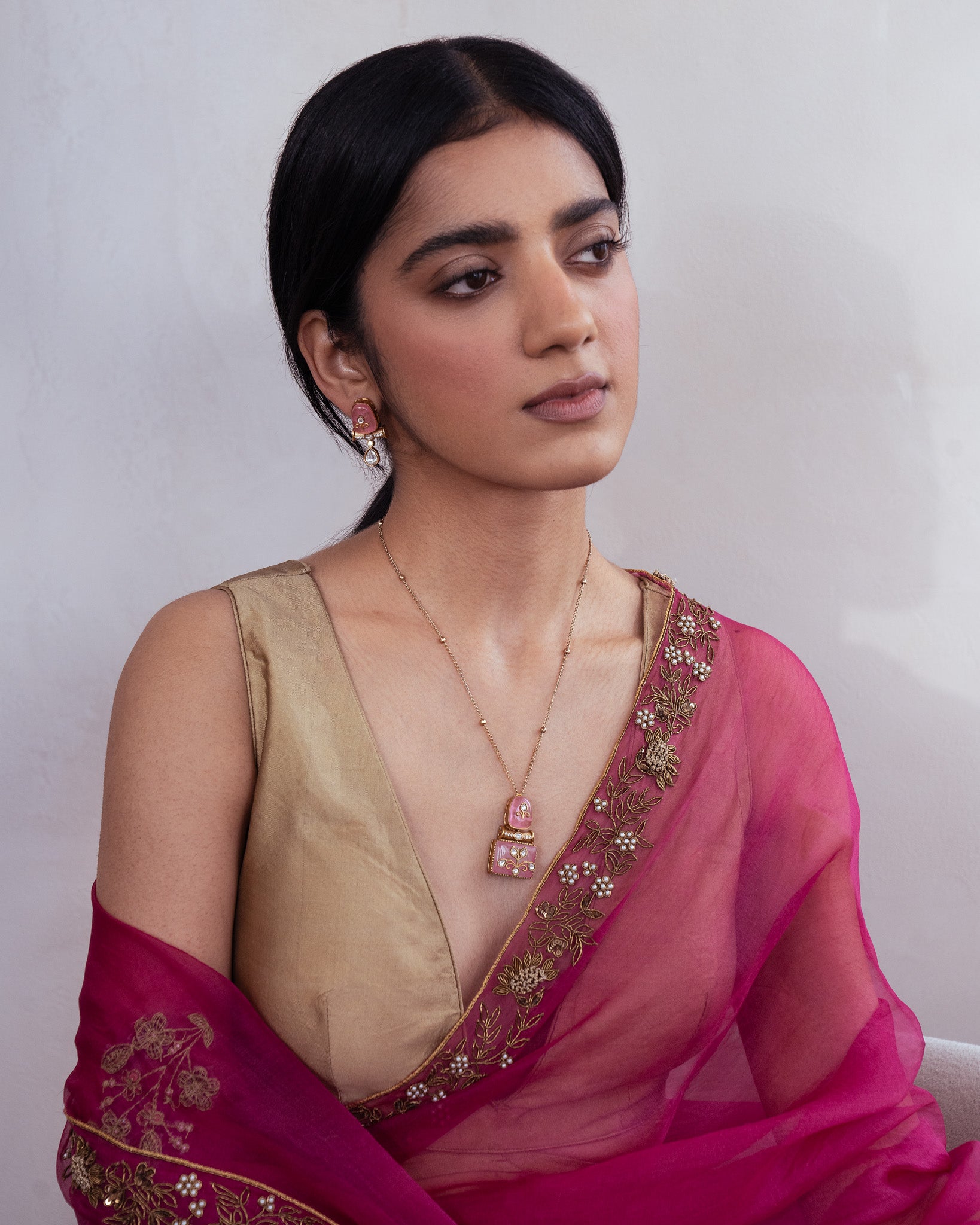 Multi-Color Kundan Necklace Set