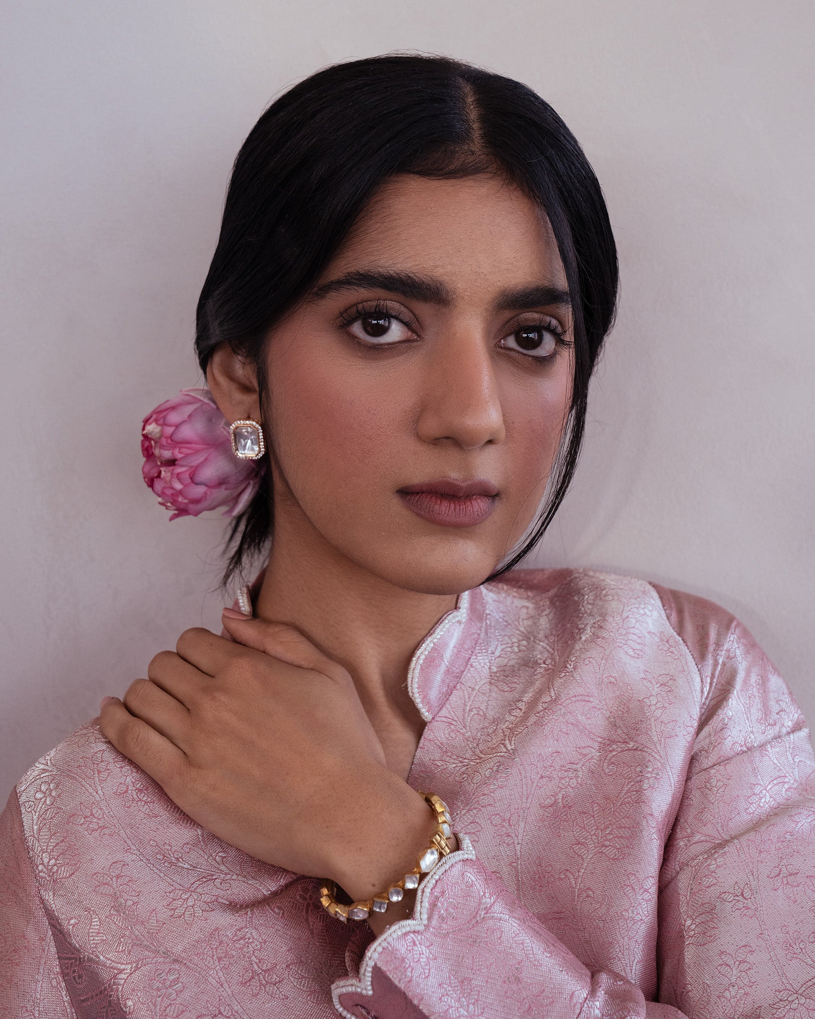 Ziva Gold Kundan Studs