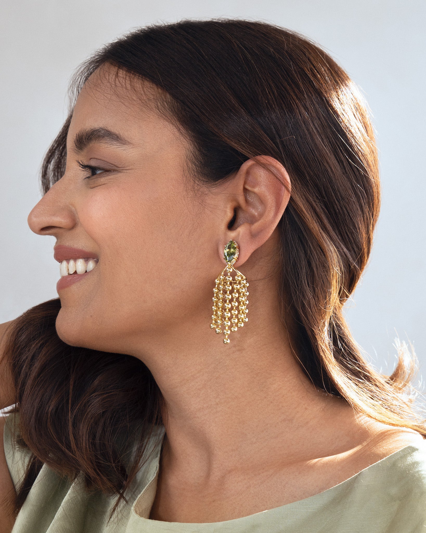 Cloud Burst Fringe Earrings