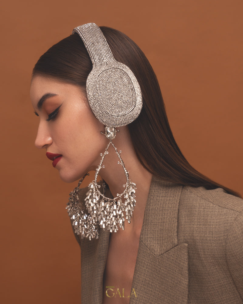 Solstice Shoulder Dusters In Silver