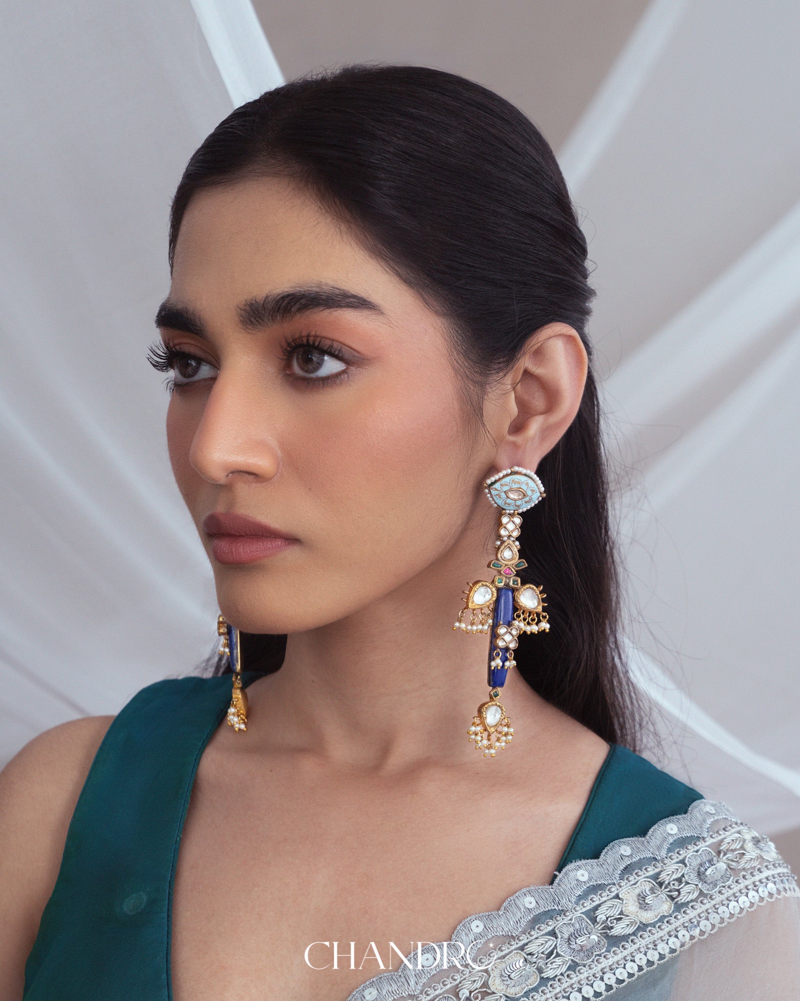 Firoza Cross Earrings