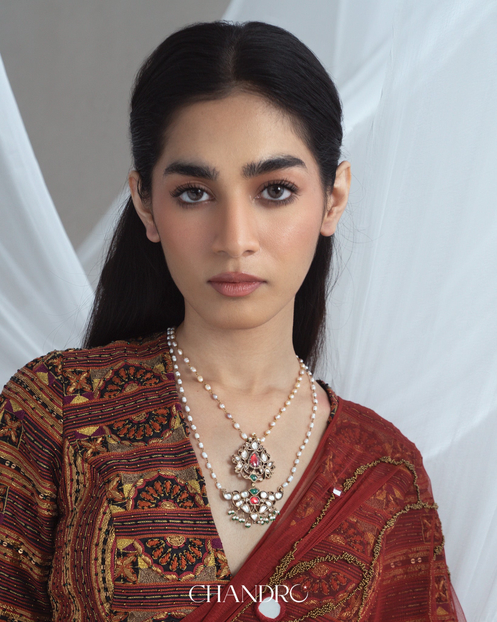 Polki Flame Necklace