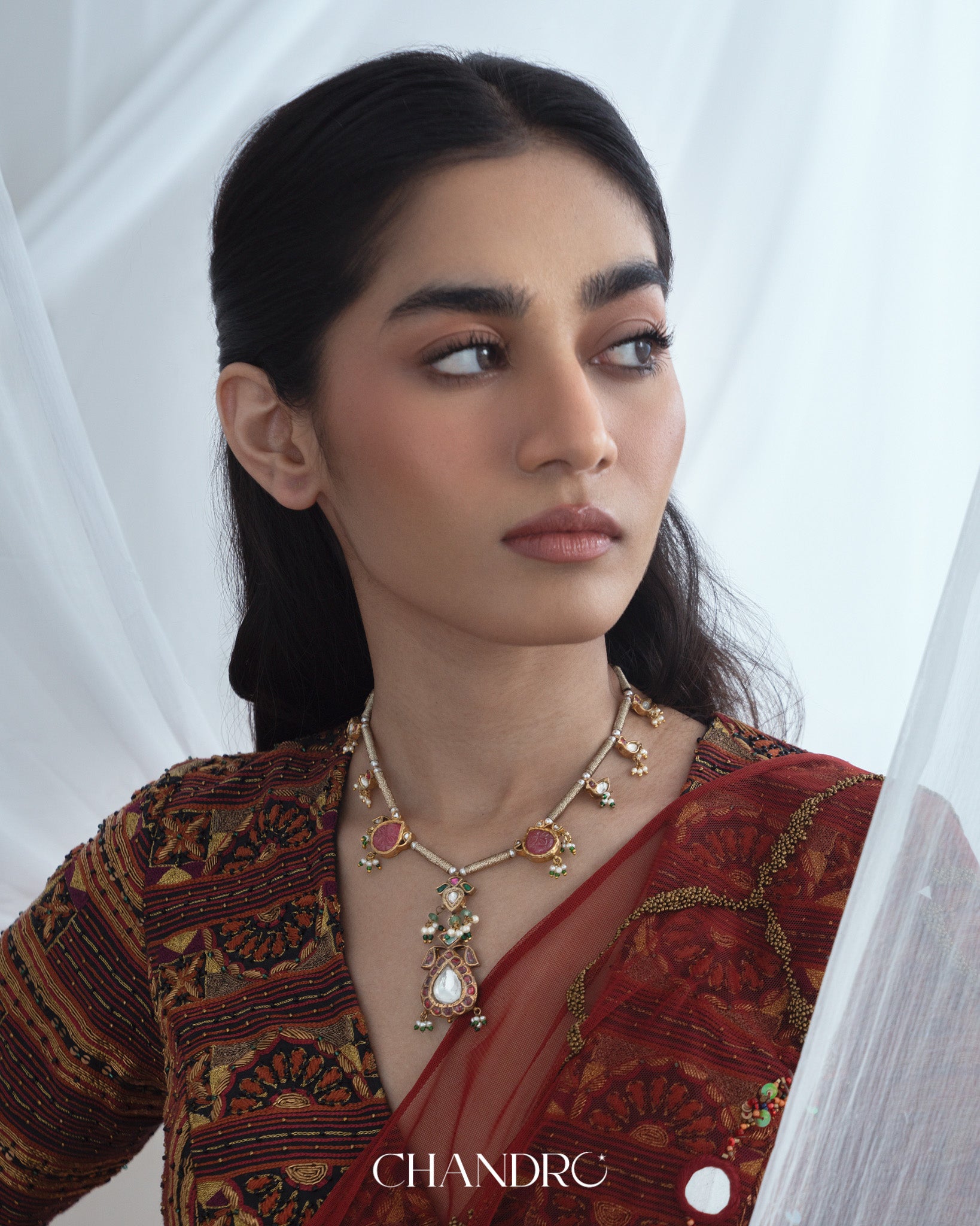 Polki Charms Sutra Necklace