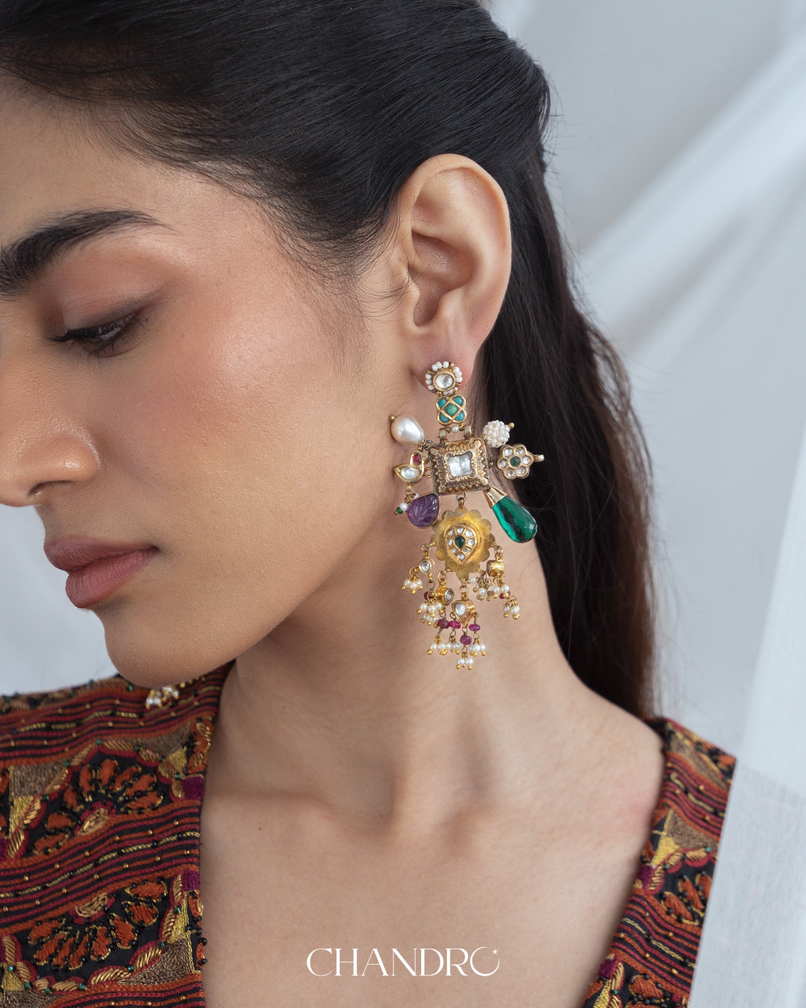 Amulet Gemstone Earrings