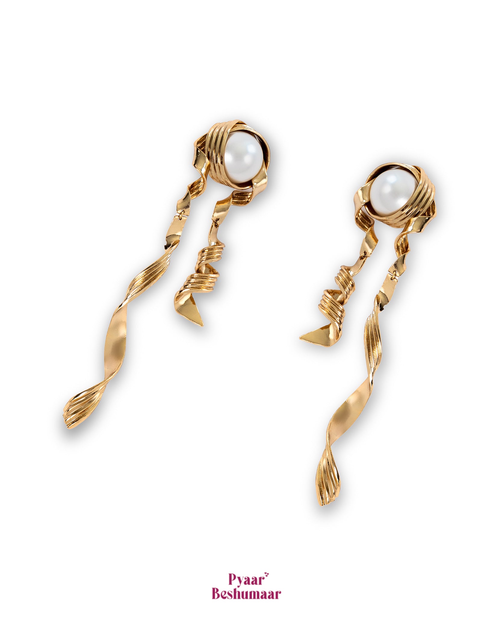 Twiddle Pearl Earrings