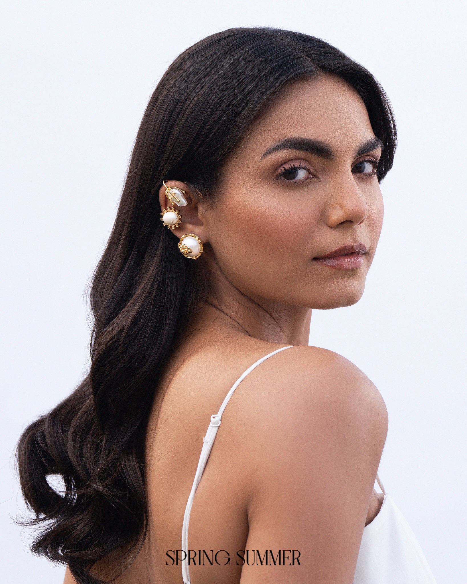 Not Your Rose Pearl Earcuff