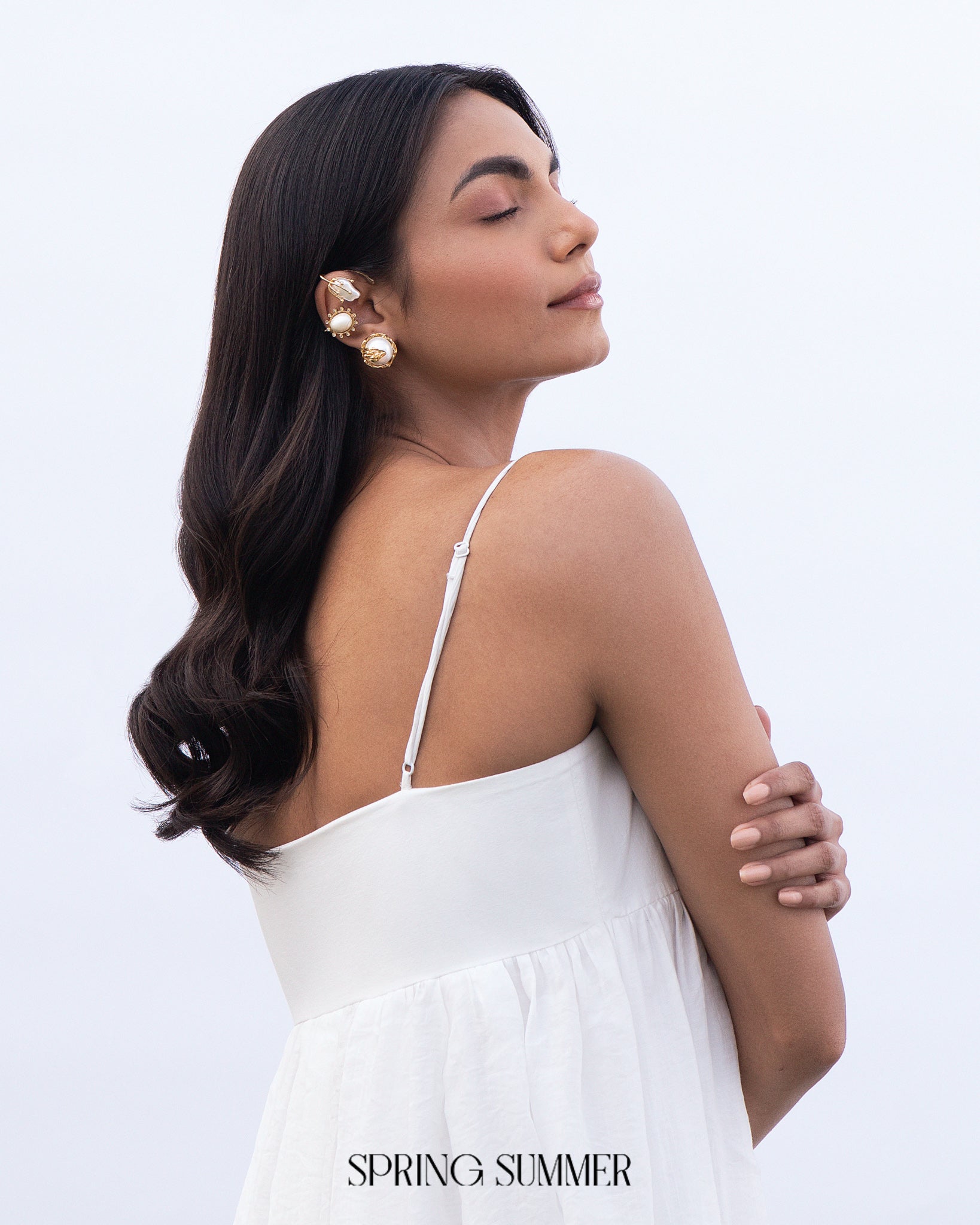 Not Your Rose Pearl Earcuff
