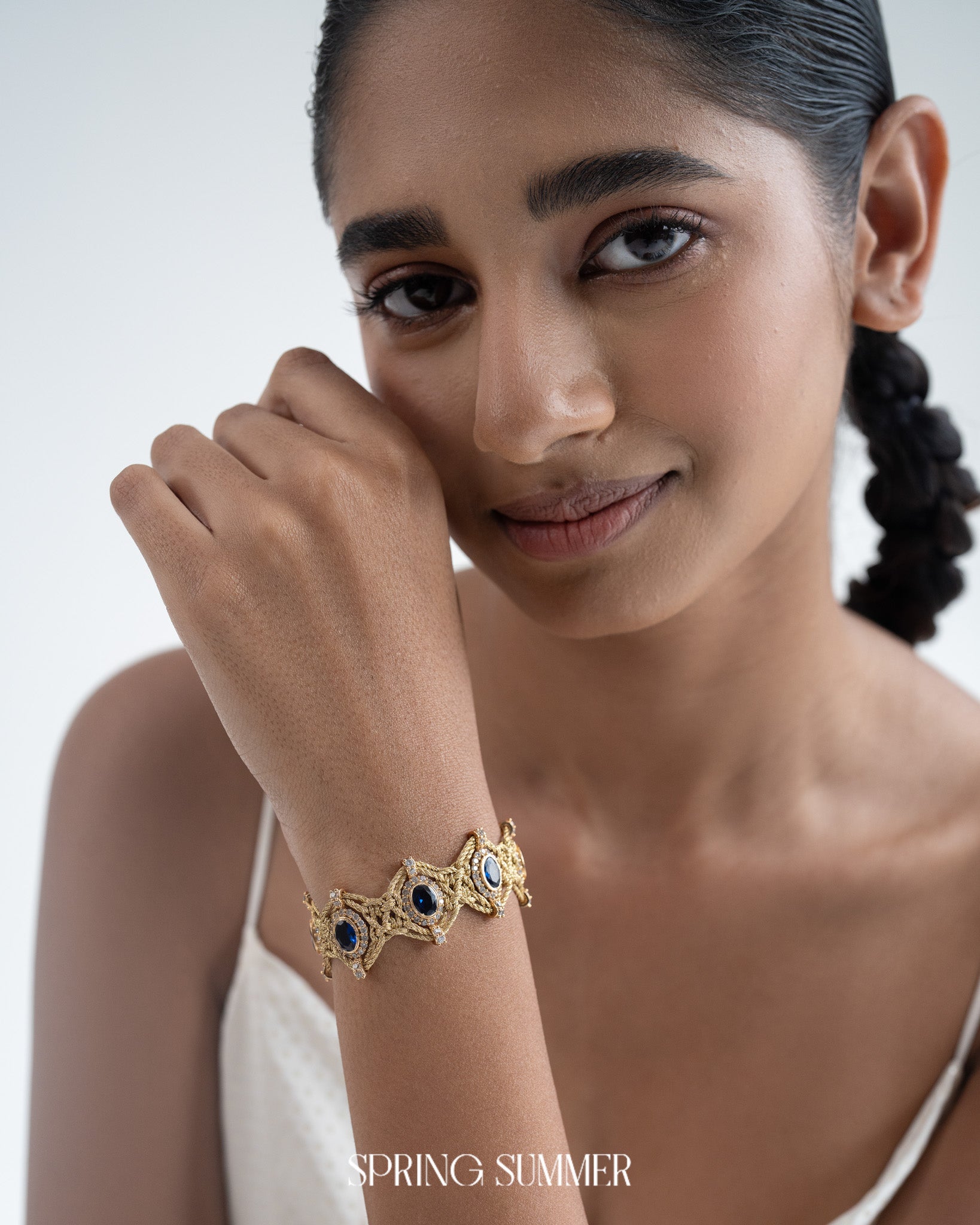 Aztec Sapphire Bracelet