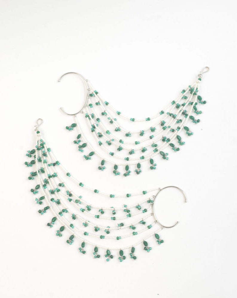 Charbagh Sahara in Green Onyx (Set of 2)