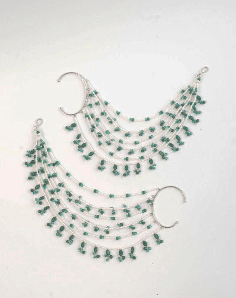 Charbagh Sahara in Green Onyx (Set of 2)