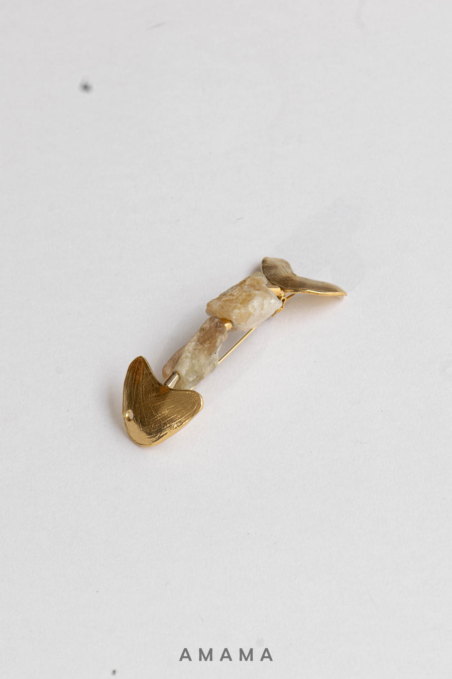 Gold Touch Arrow Brooch