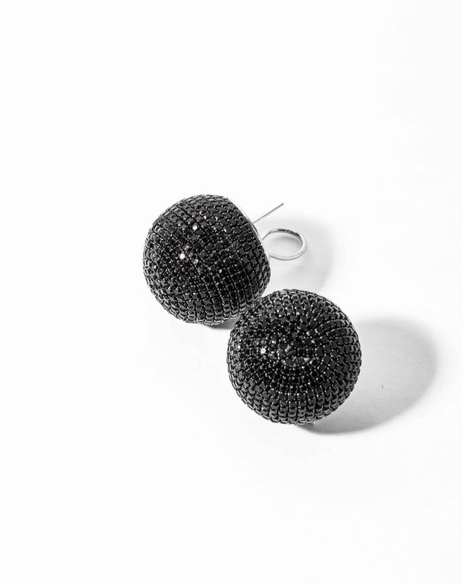 Mini Aurora Studs In Black Gunmetal
