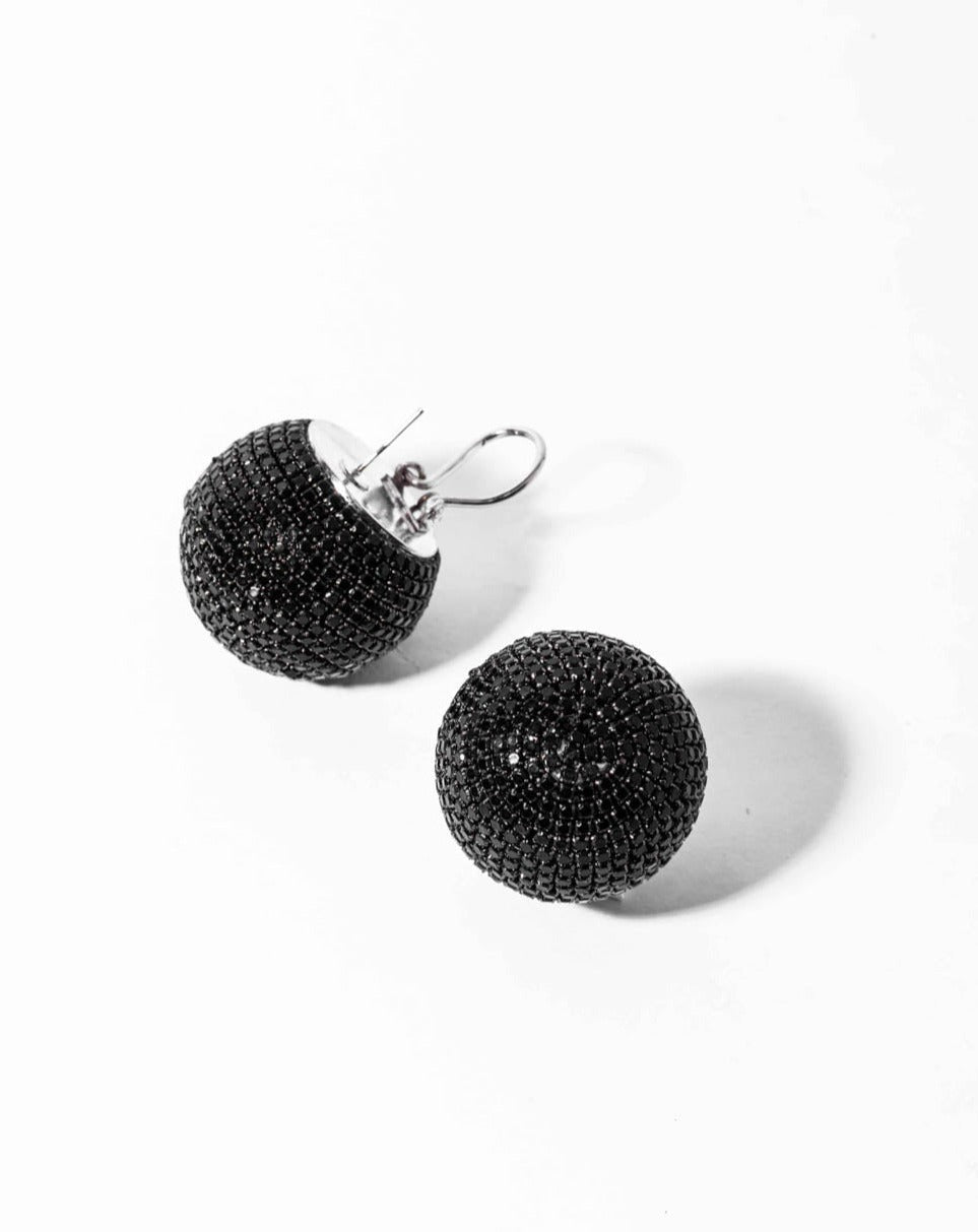 Mini Aurora Studs In Black Gunmetal