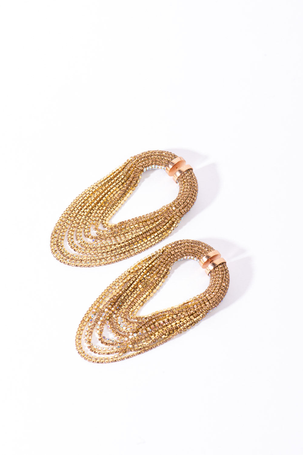 Infinity Fall Danglers In Champagne Ombre