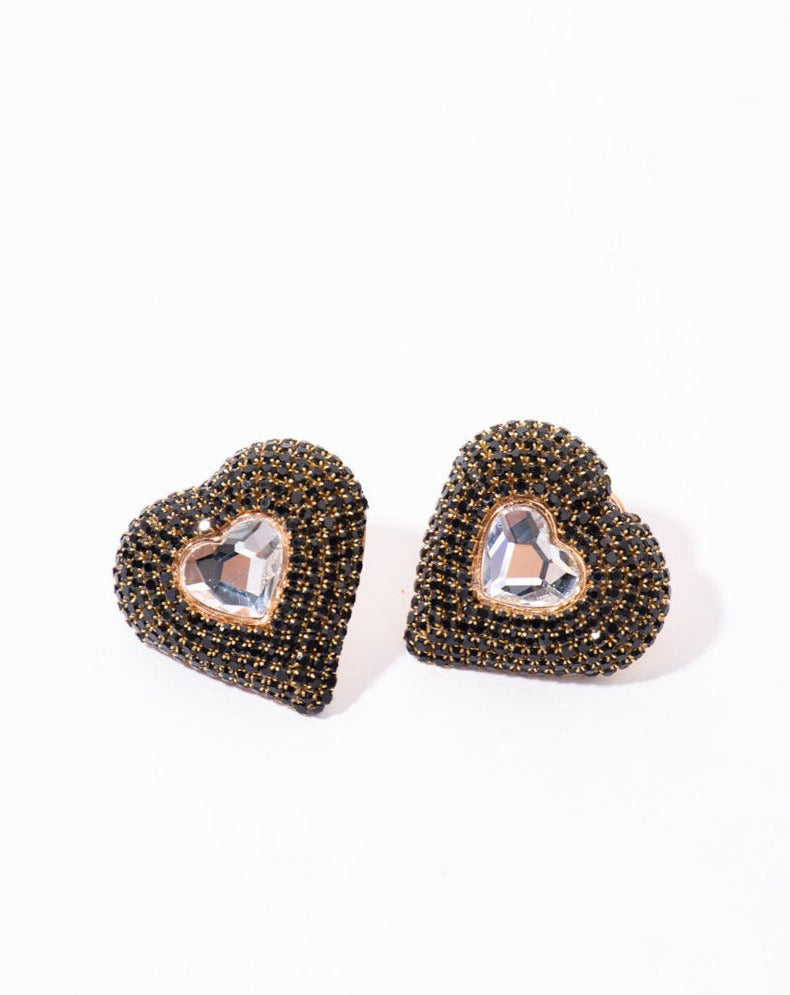 Mini Eleanor Studs In Black