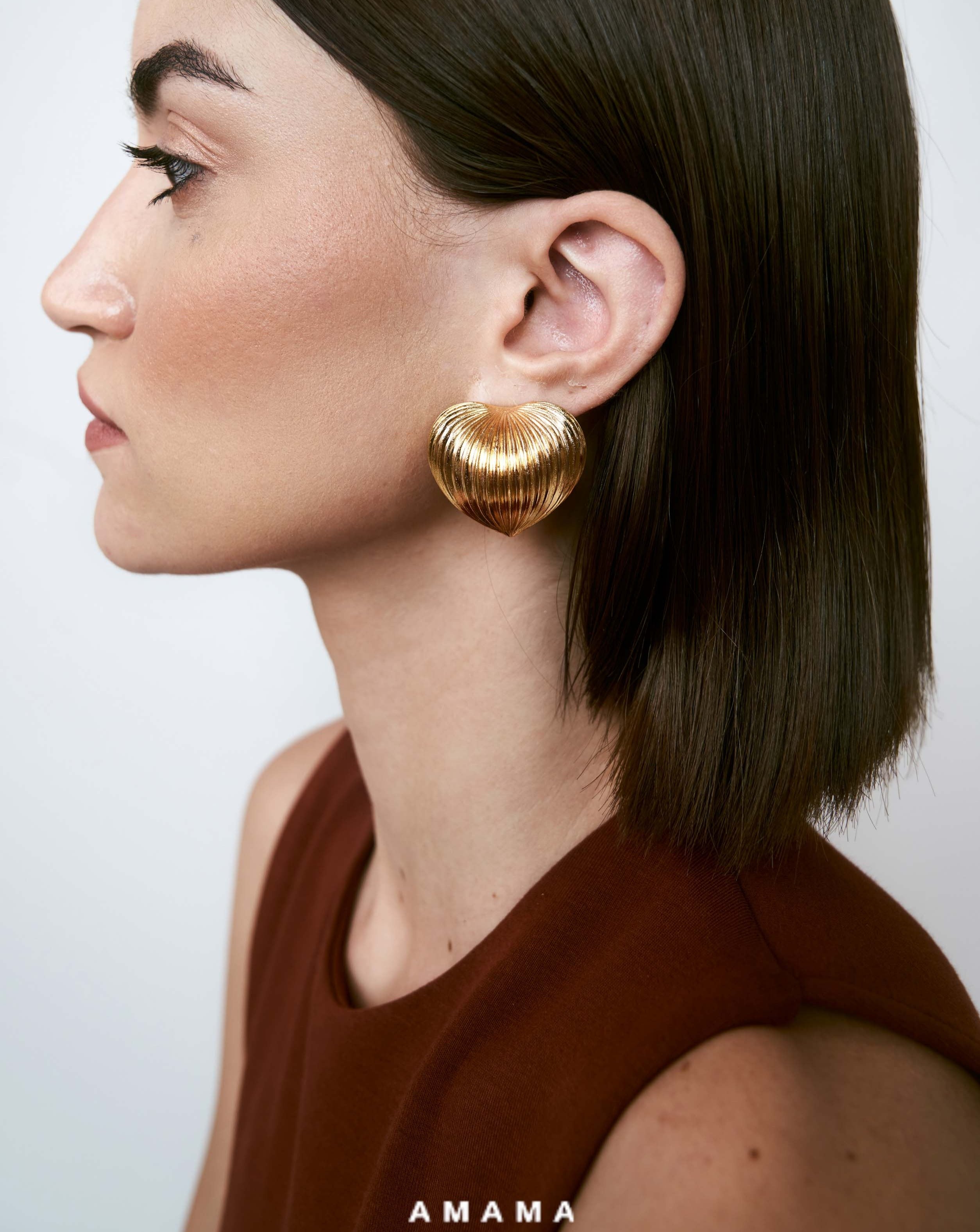 Heart shape studs for girls