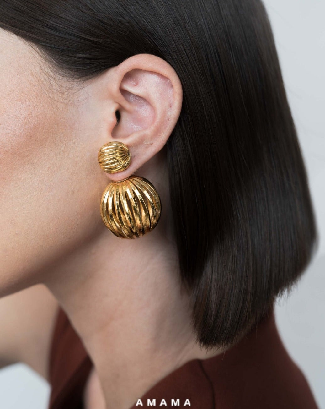amama gold earrings