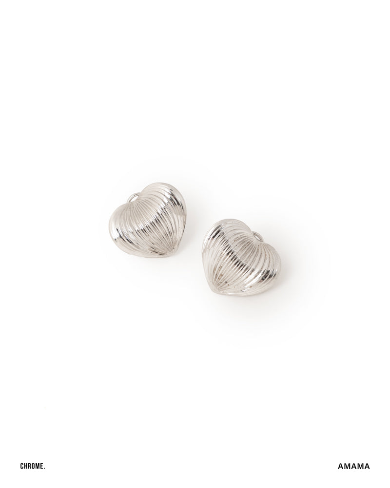 MAXIMA LOVE STUDS IN CHROME