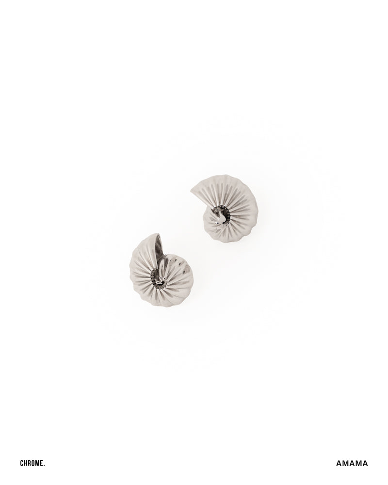 MINI MAXIMA SHELL STUDS IN CHROME