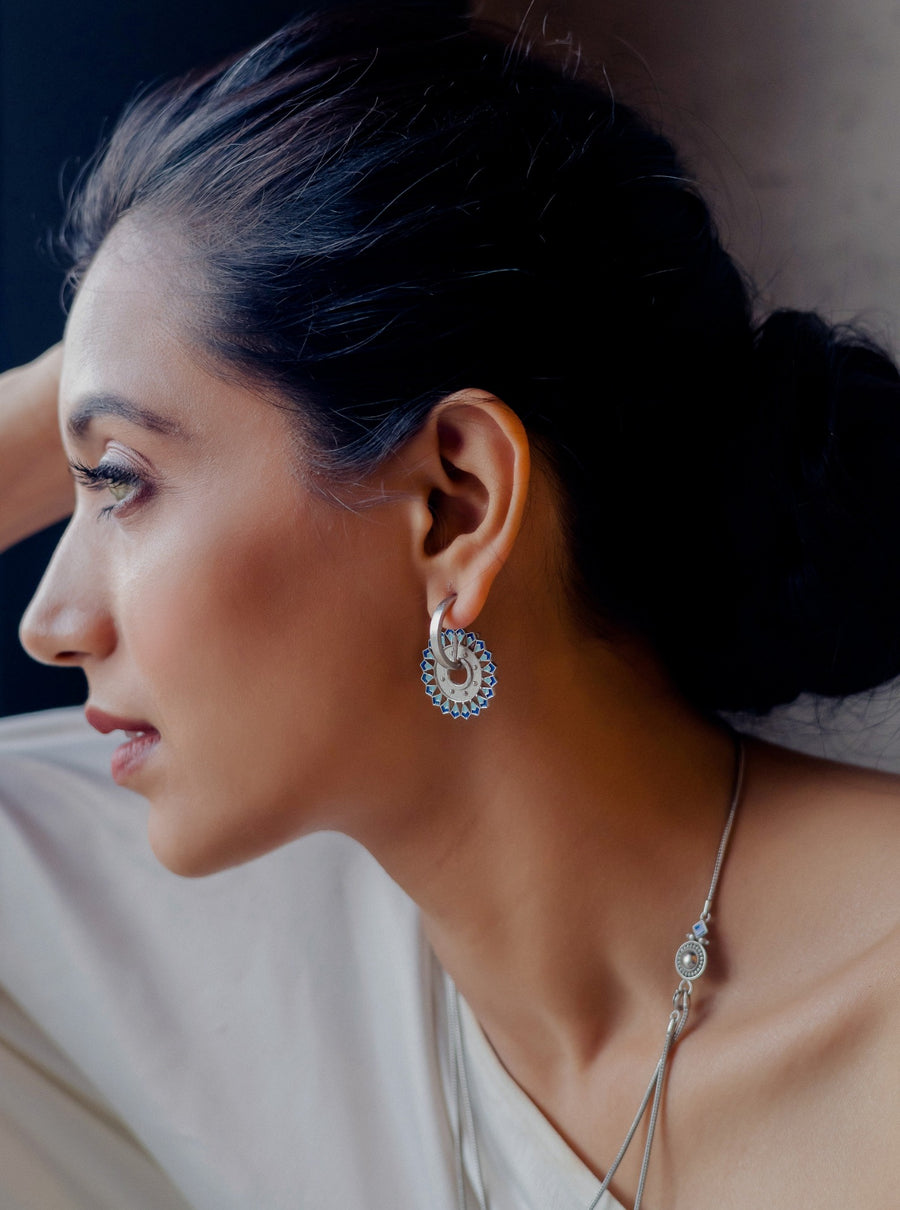AMAMA – Blue Fashion Earrings for Women