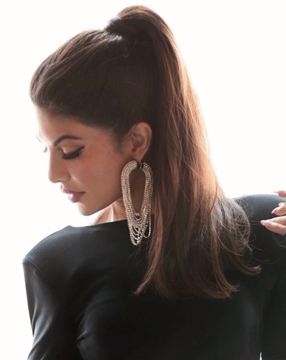 Infinity Fall Danglers In Sparkling White Amama