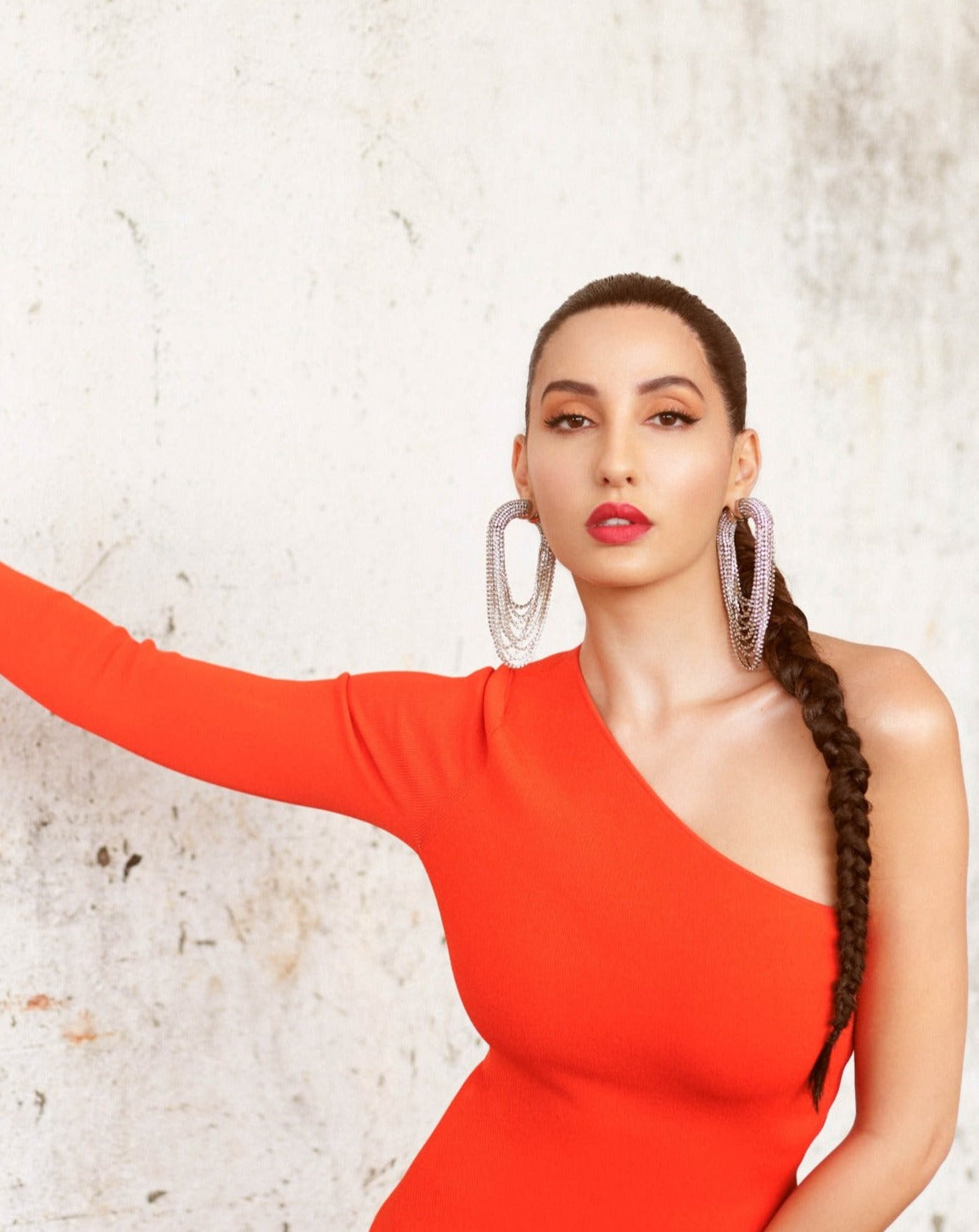 Infinity Fall Danglers In Sparkling White Amama