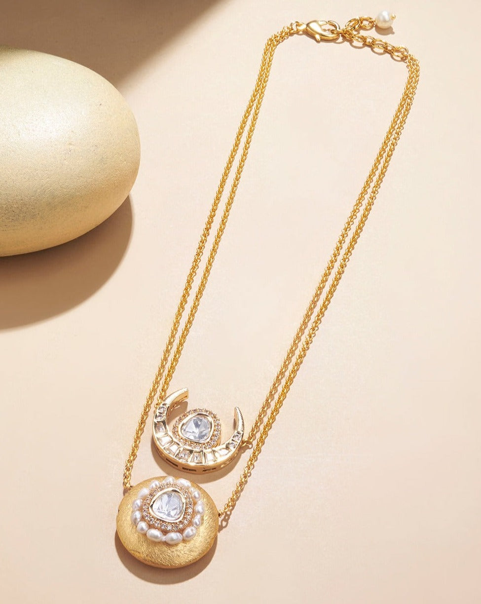 Iridescent Pearl Necklace