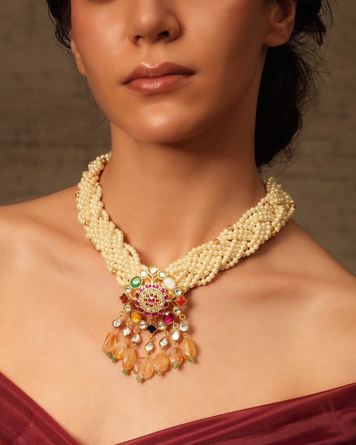 Twilight Majesty Beaded Necklace