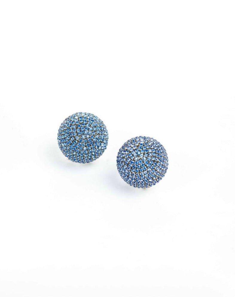 Nano Aurora Studs in Cerulean blue