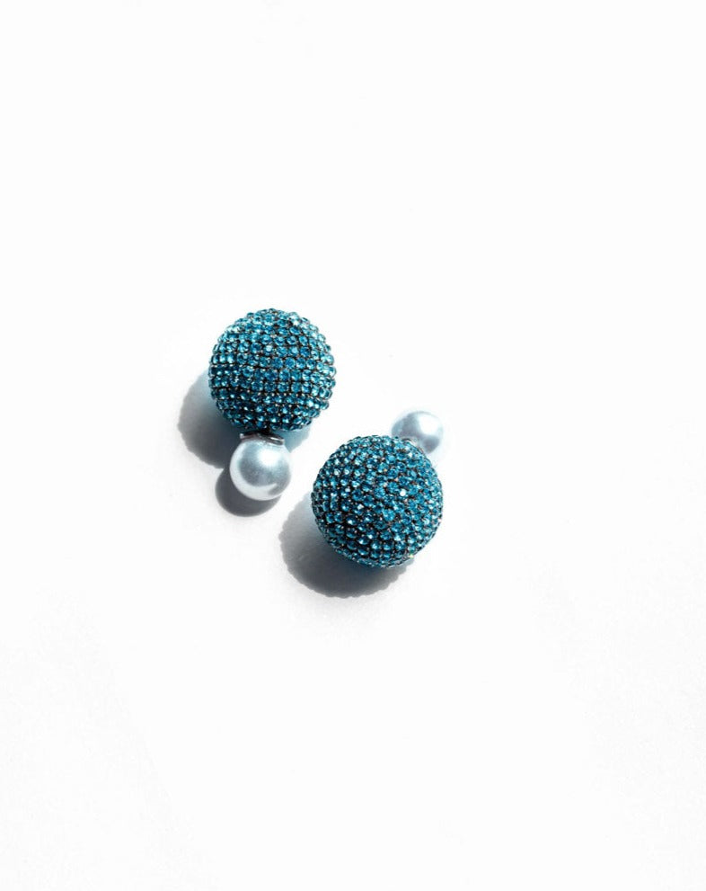 Nano Meteor Earrings In Tibetan Turq