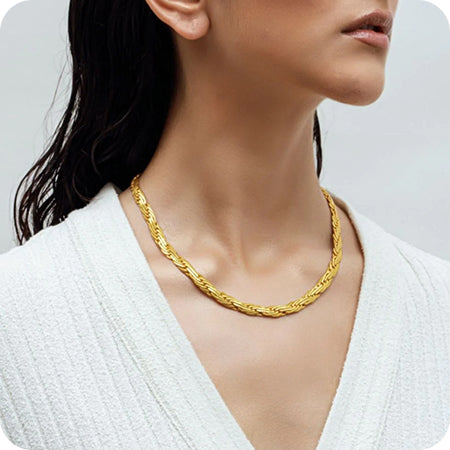 Tresser Gold Plated Chain