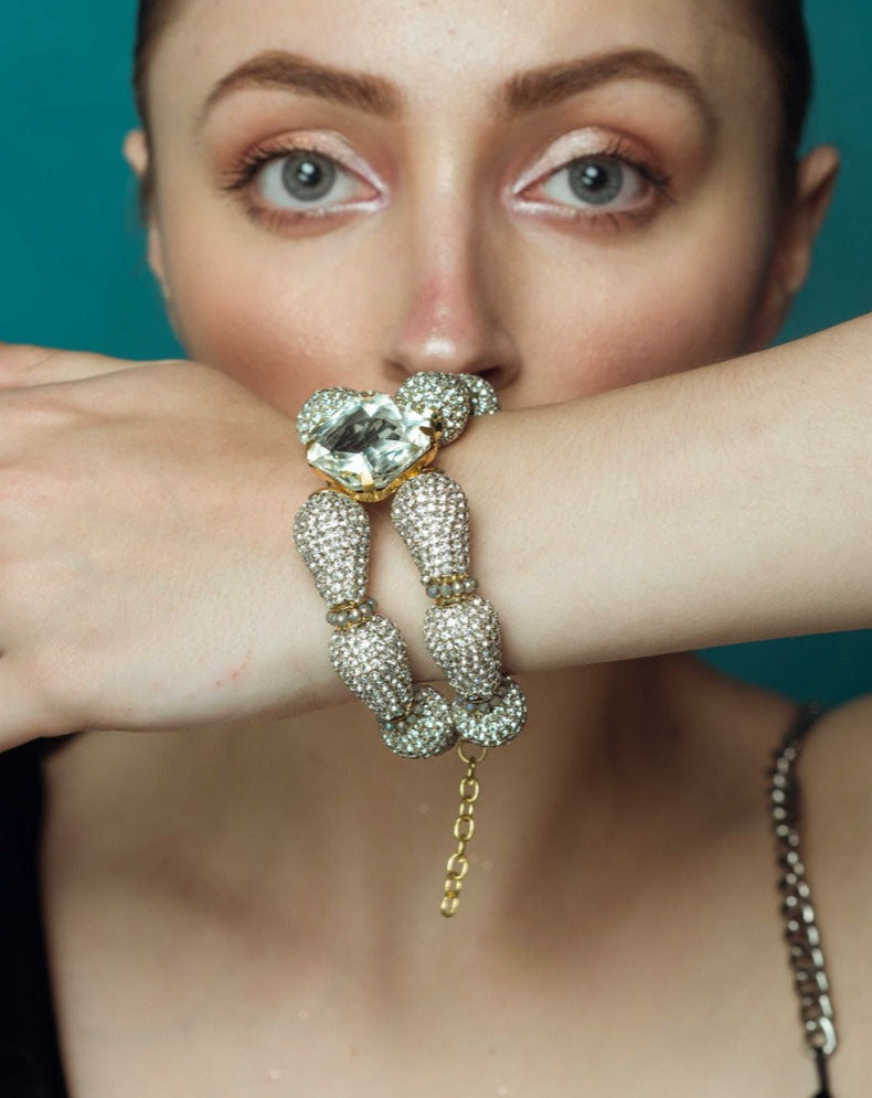 Pyrus Bracelet In Sparkling White