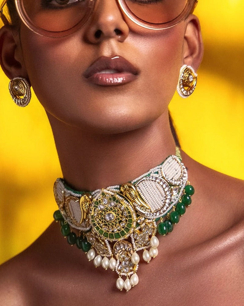 Multi Colour Evermore Pearls Choker Set