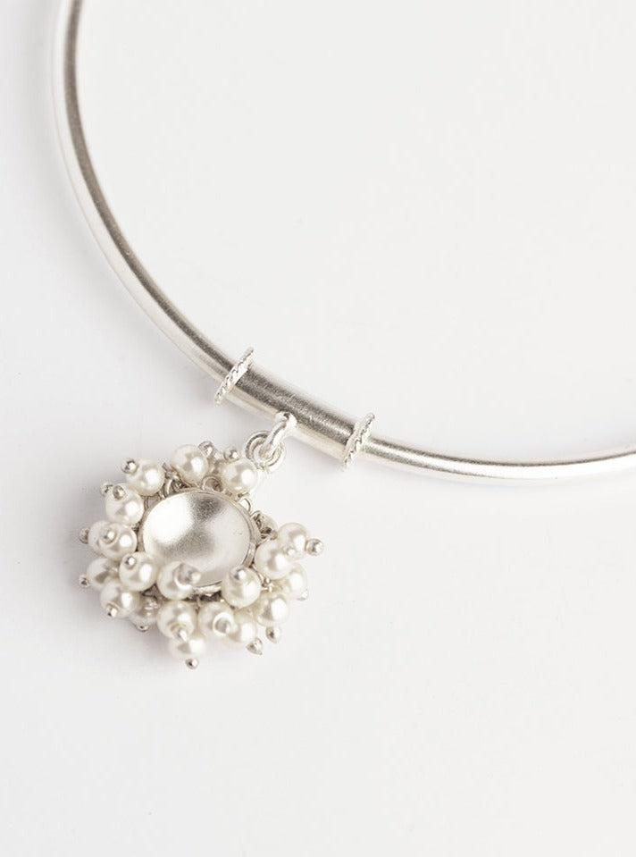 Pearl Silver Anklet