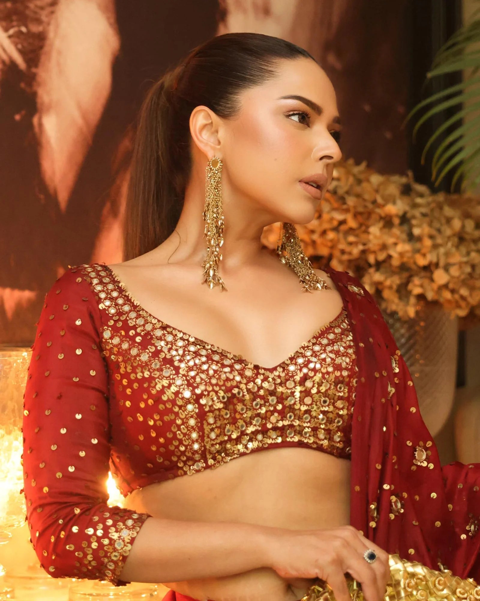 Surya Darpan Fall Earrings