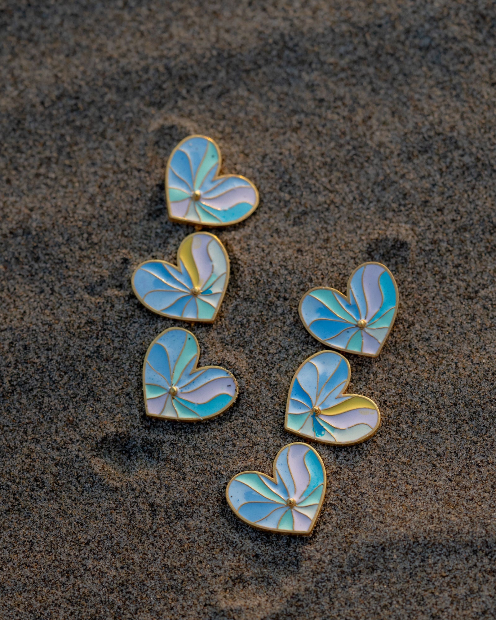 Sweet Heart Pastel Earrings
