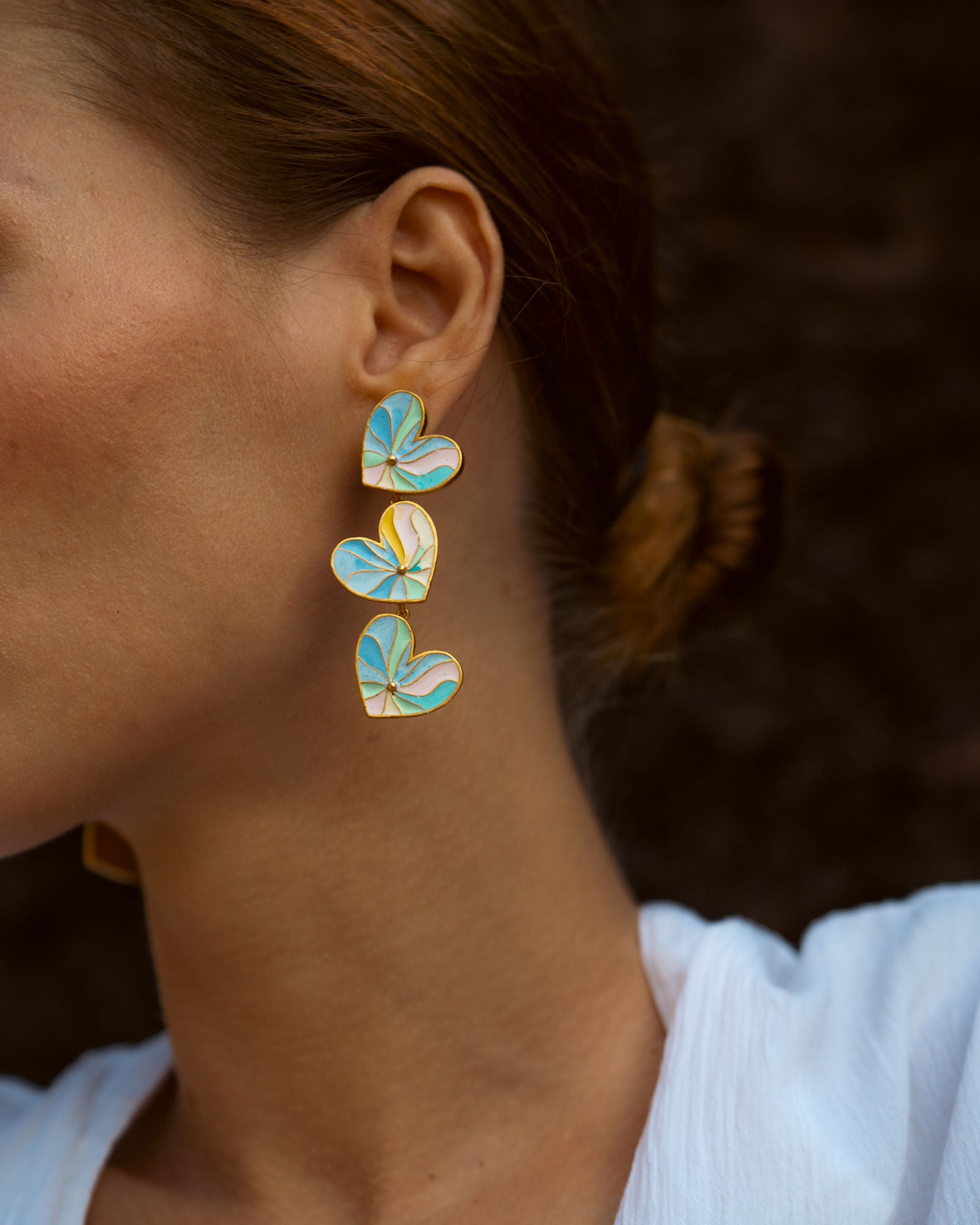 Sweet Heart Pastel Earrings