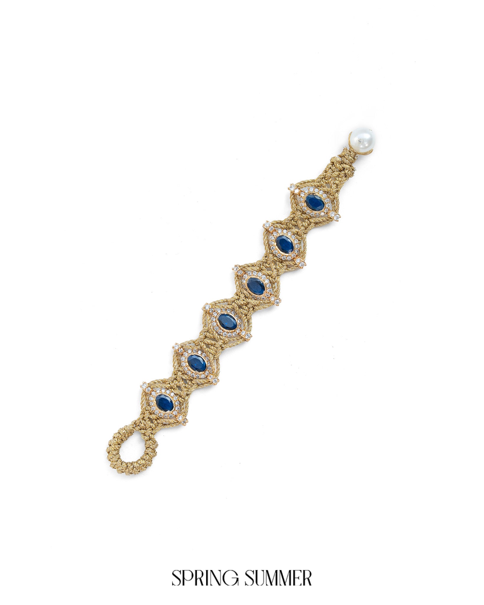 Aztec Sapphire Bracelet
