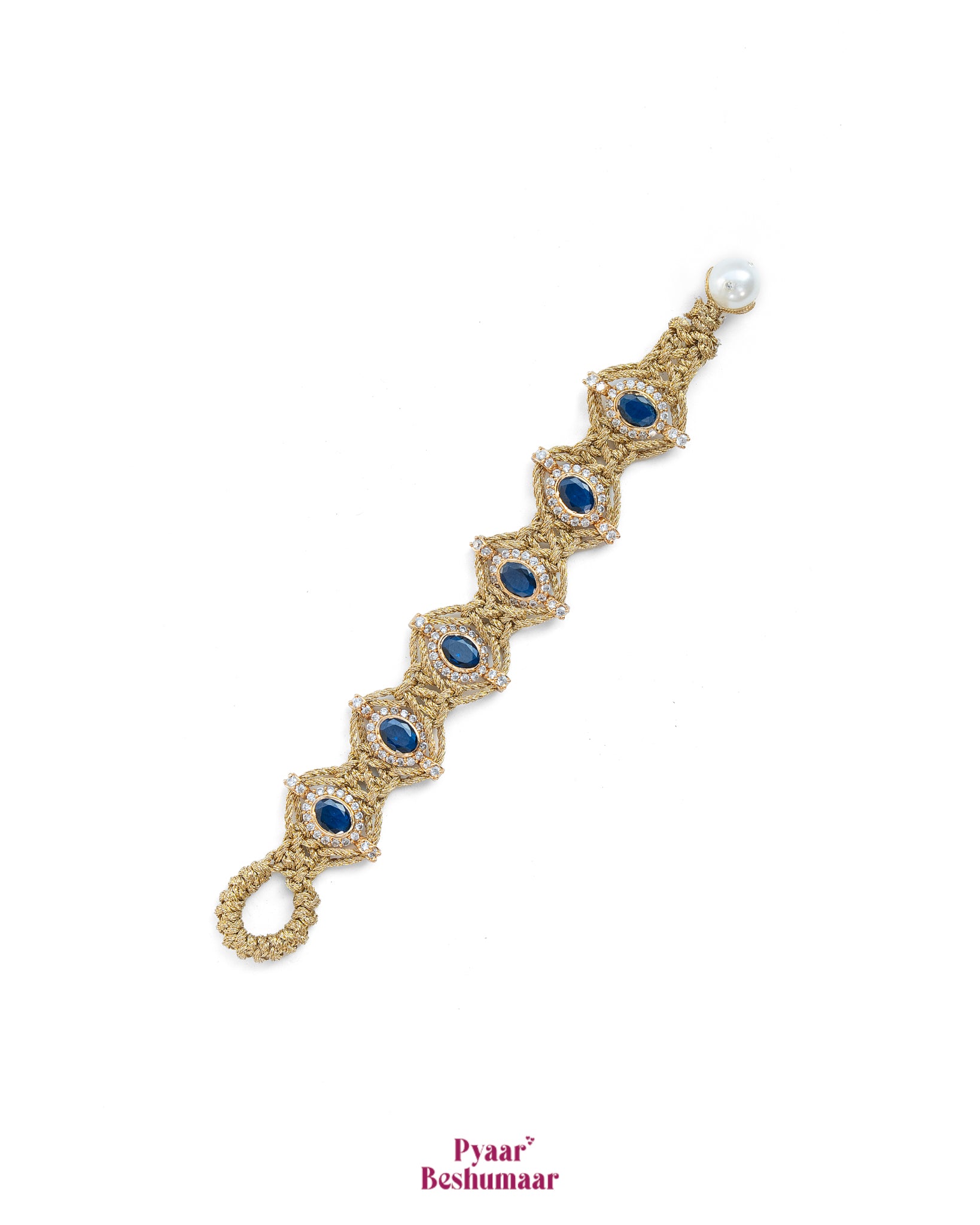 Aztec Sapphire Bracelet