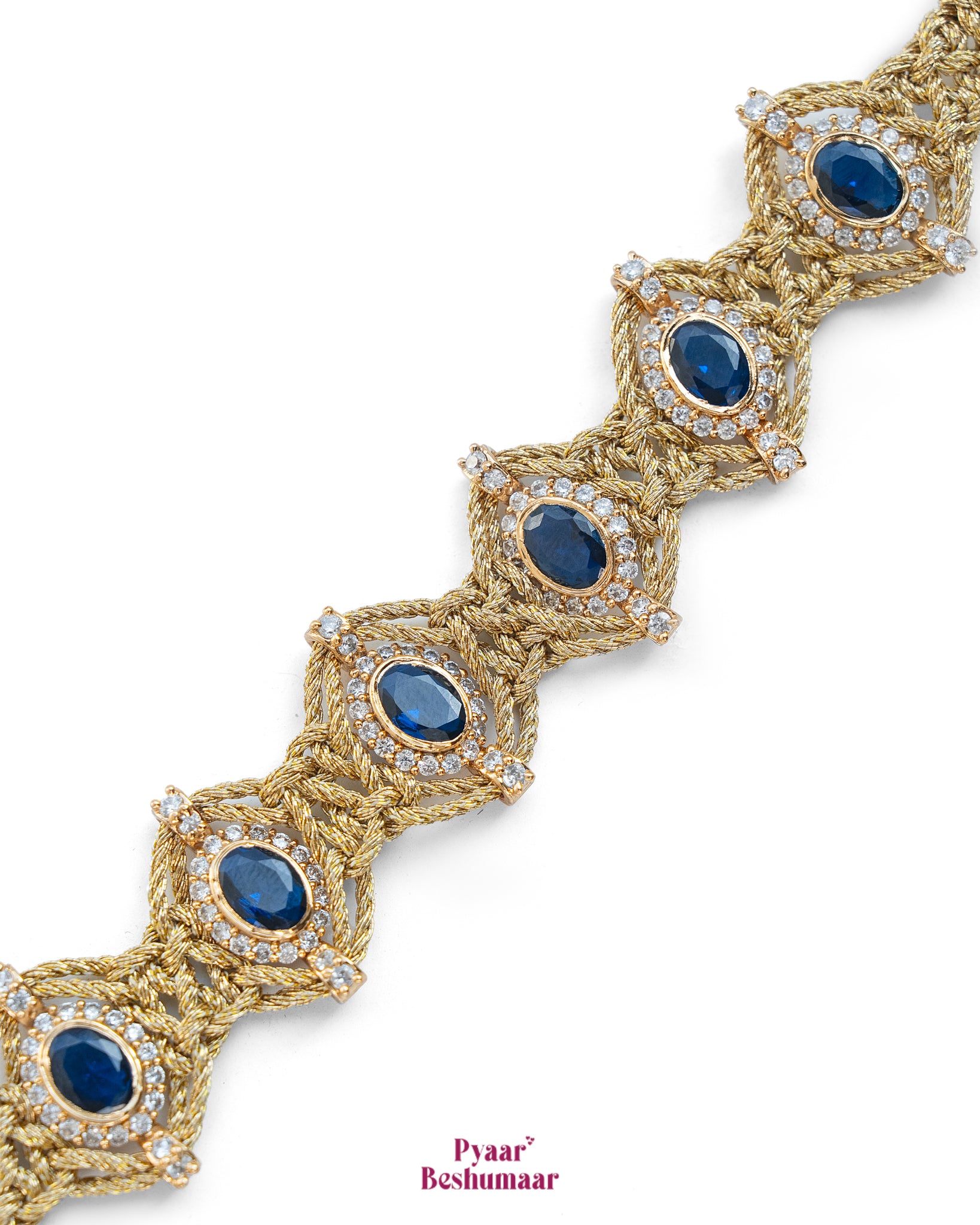 Aztec Sapphire Bracelet