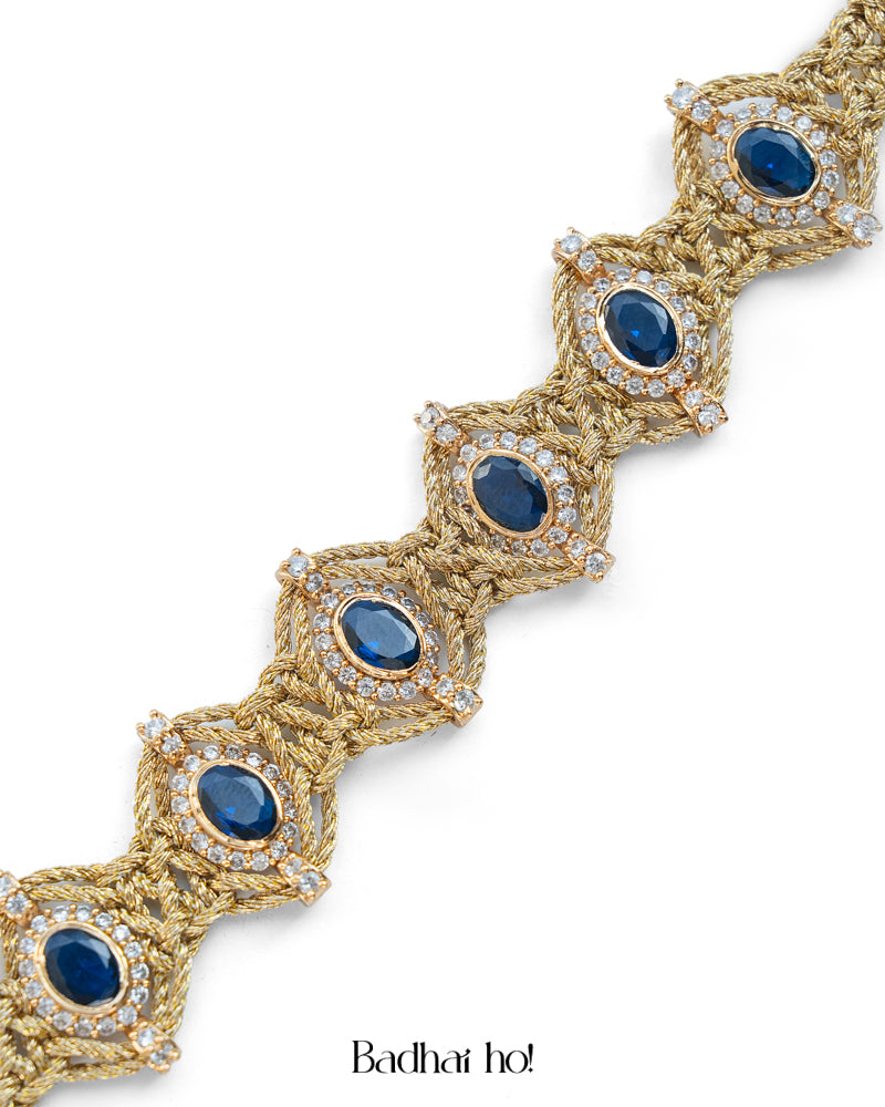 Aztec Sapphire Bracelet