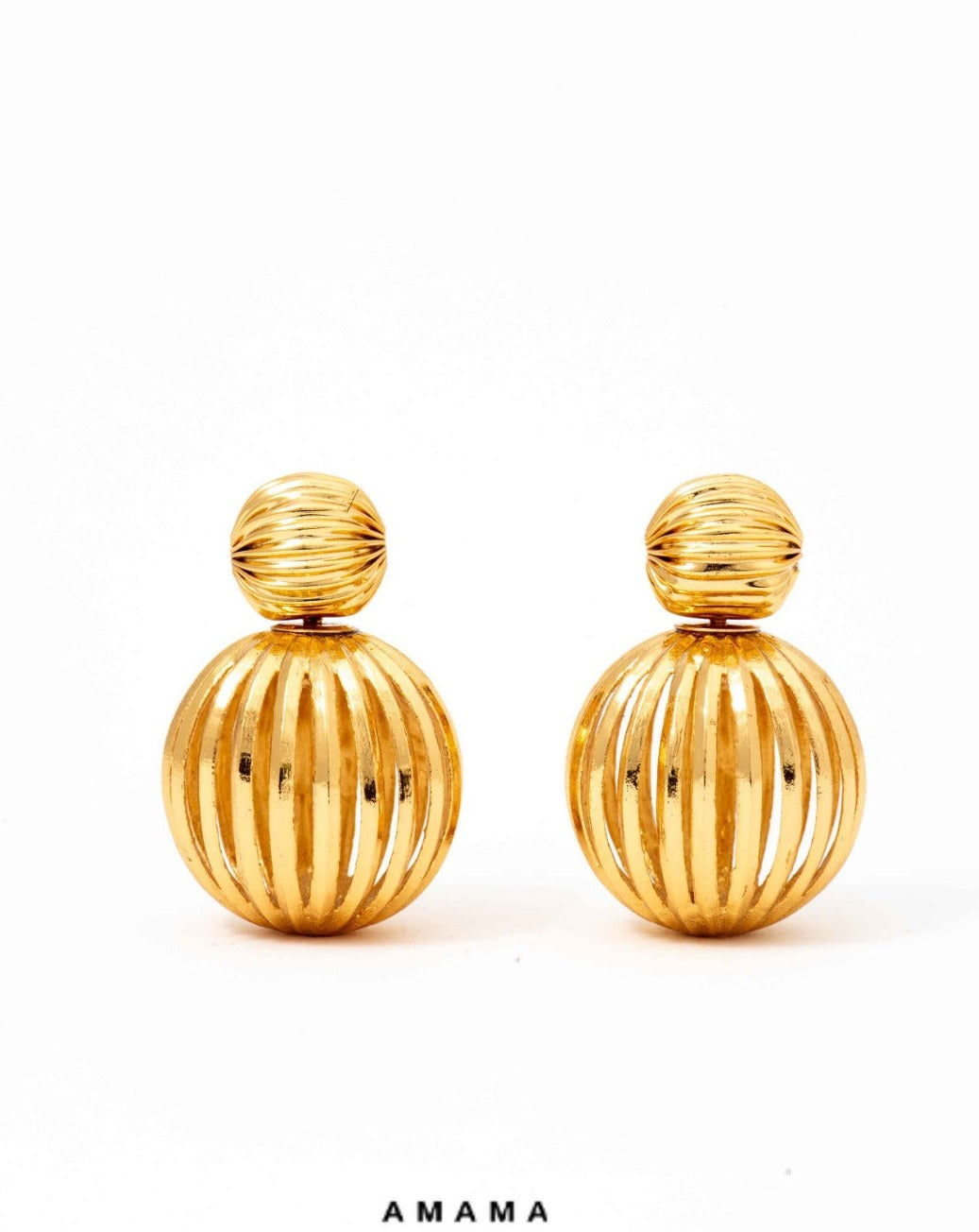 amama gold earrings