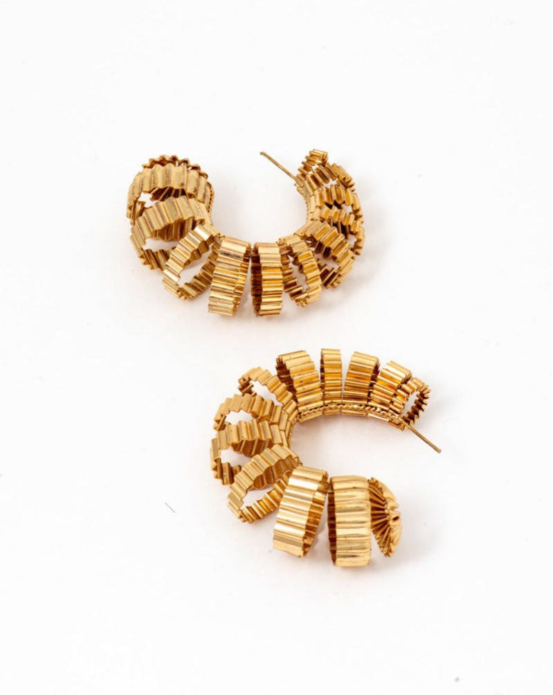 Maxima Hoops In Gold Graphite