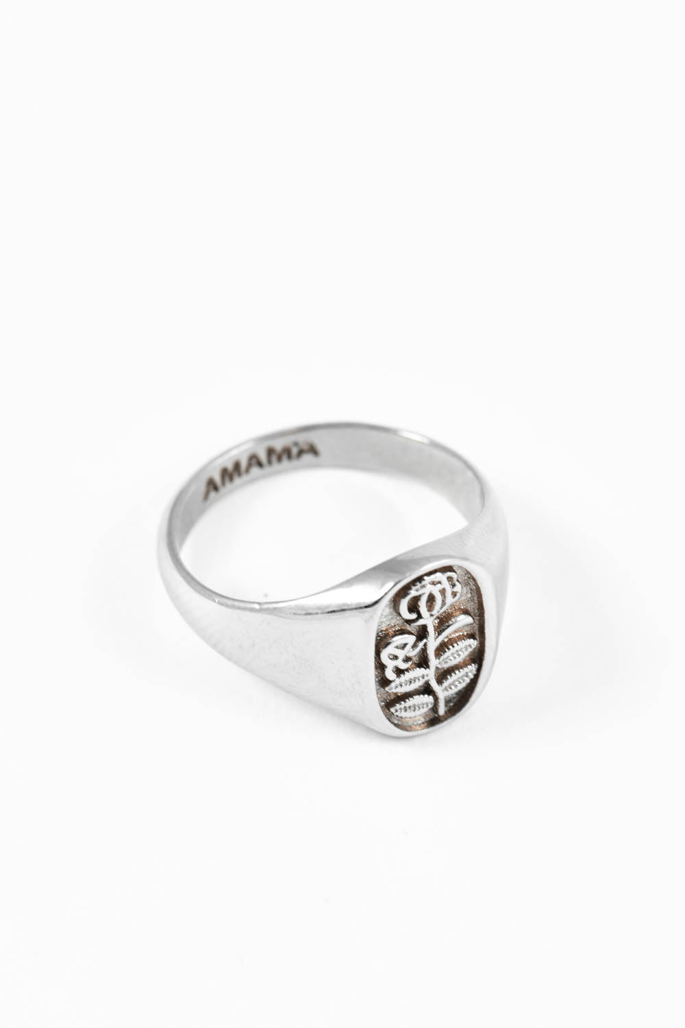 Amama,SubRosa Signet Ring In Silver