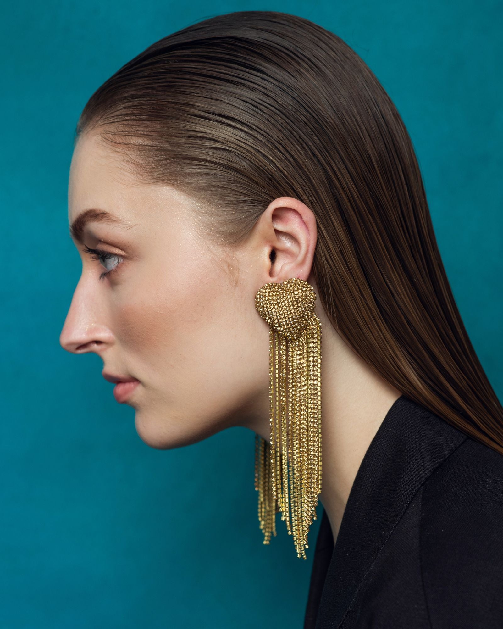 Eleanor Danglers In Champagne Gold