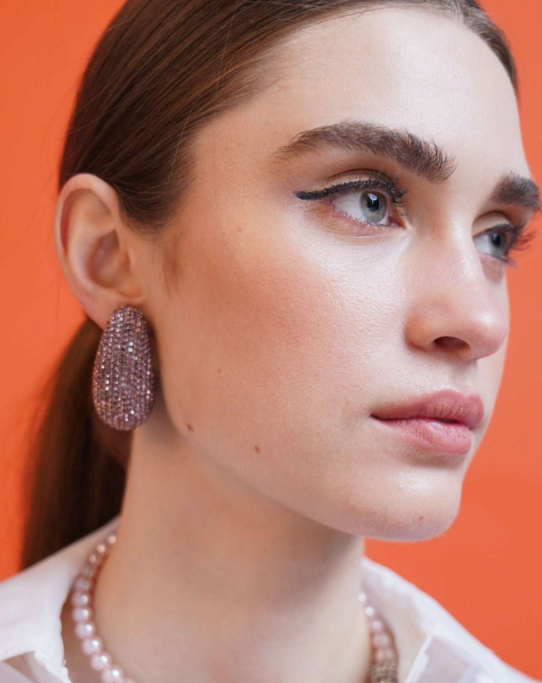 Kaju Earrings In Lilac