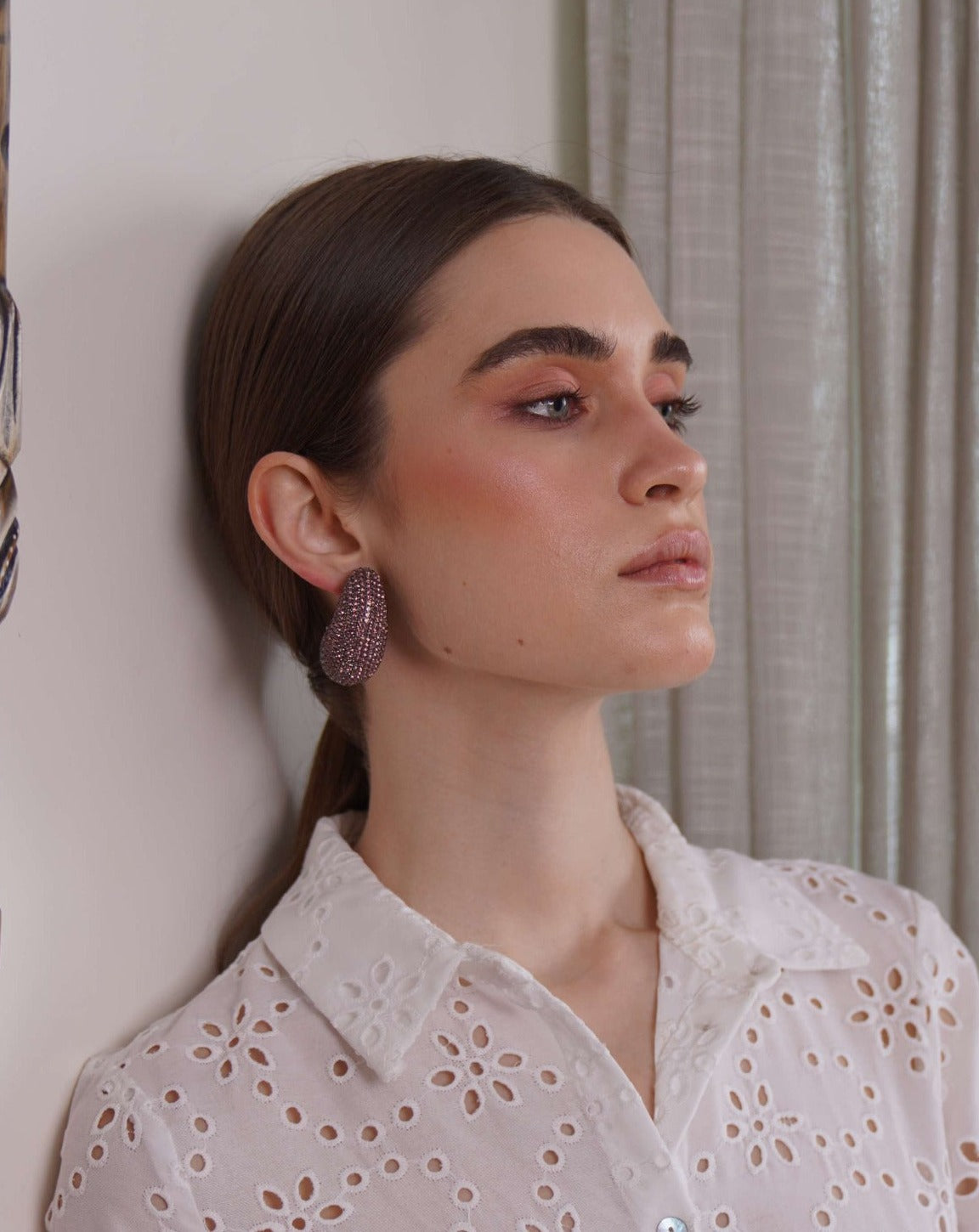 Kaju Earrings In Lilac