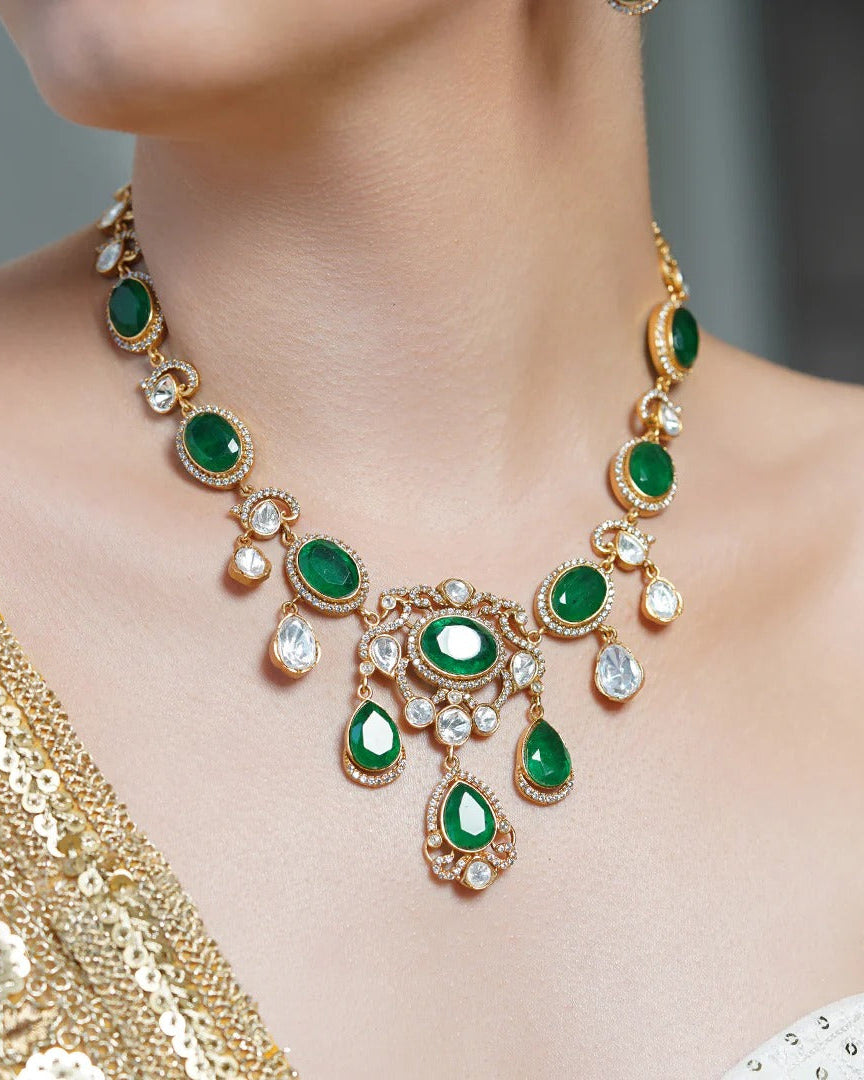Emerald Tears Adornments Necklace Set