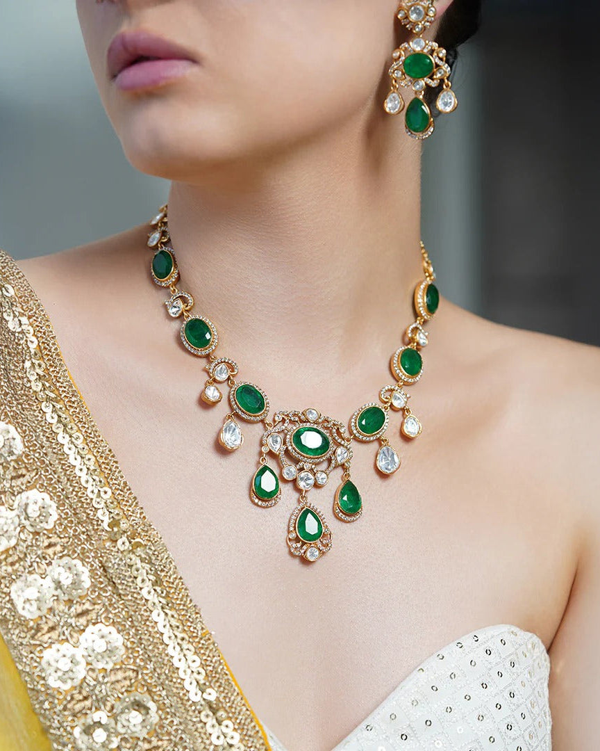 Emerald Tears Adornments Necklace Set