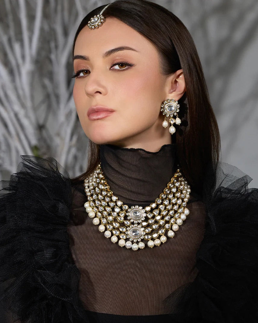 Sitara Pearl Cascade Set